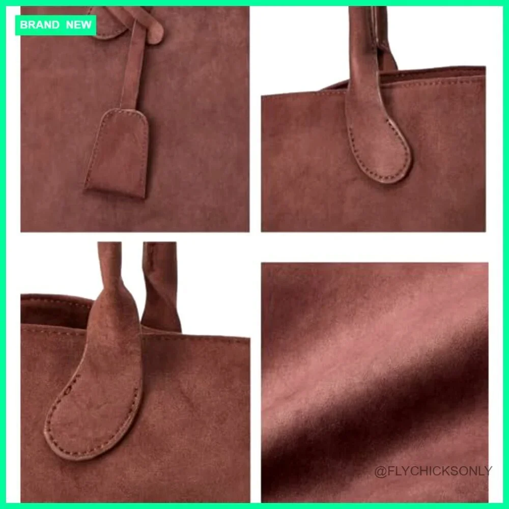 Large Capacity Faux Suede Hobo Shoulder Bag Tote Purse Satchel